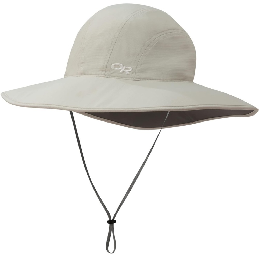 Outdoor Research Oasis Sun Sombrero, women’s size small, in “Sand”.